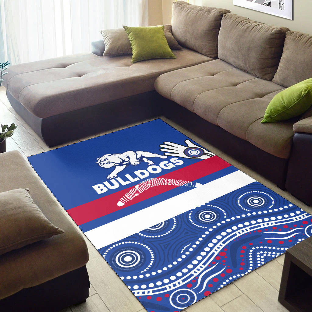 western-bulldogs-area-rug-aboriginal-dot-painting