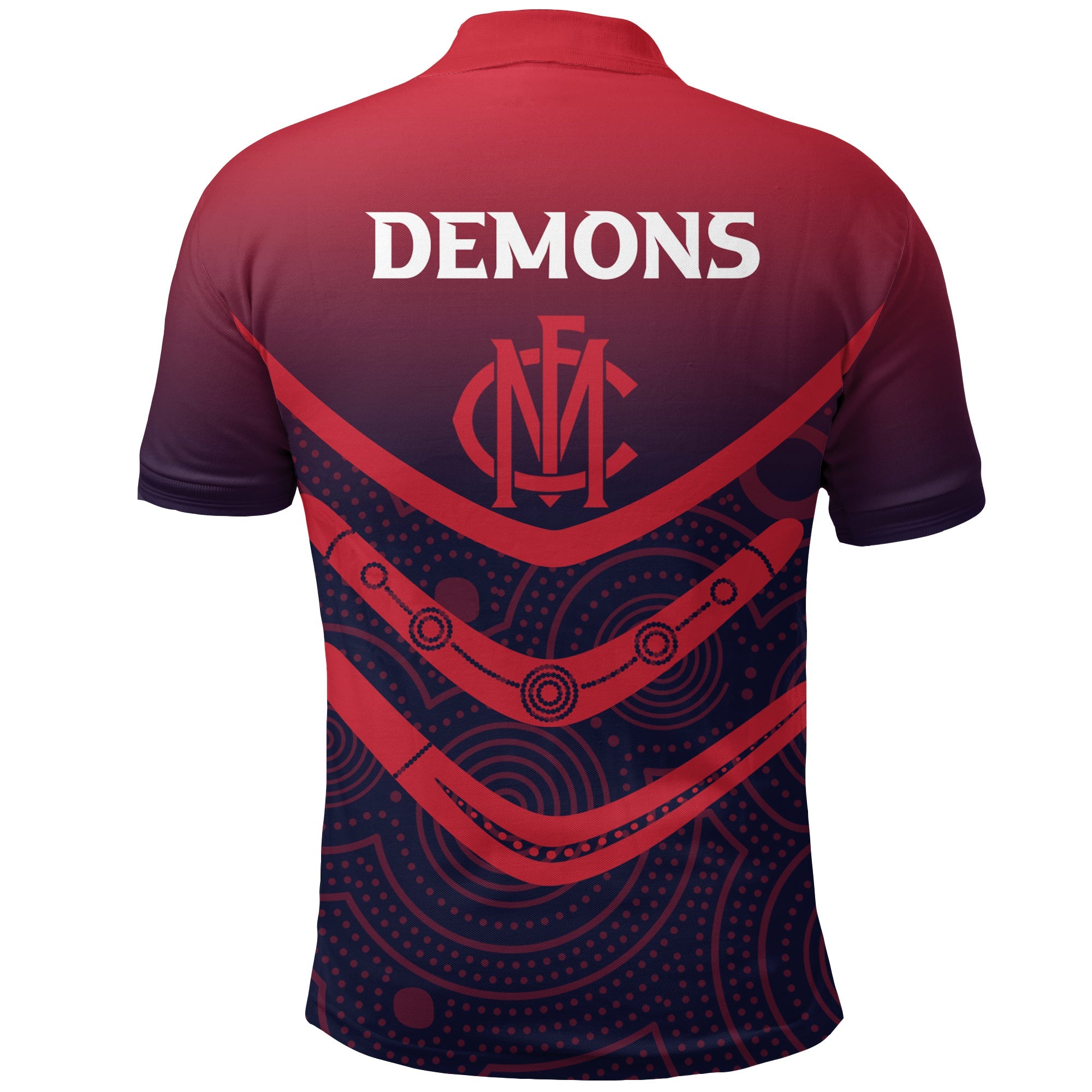 melbourne-demons-polo-shirt-aboriginal-dot-painting