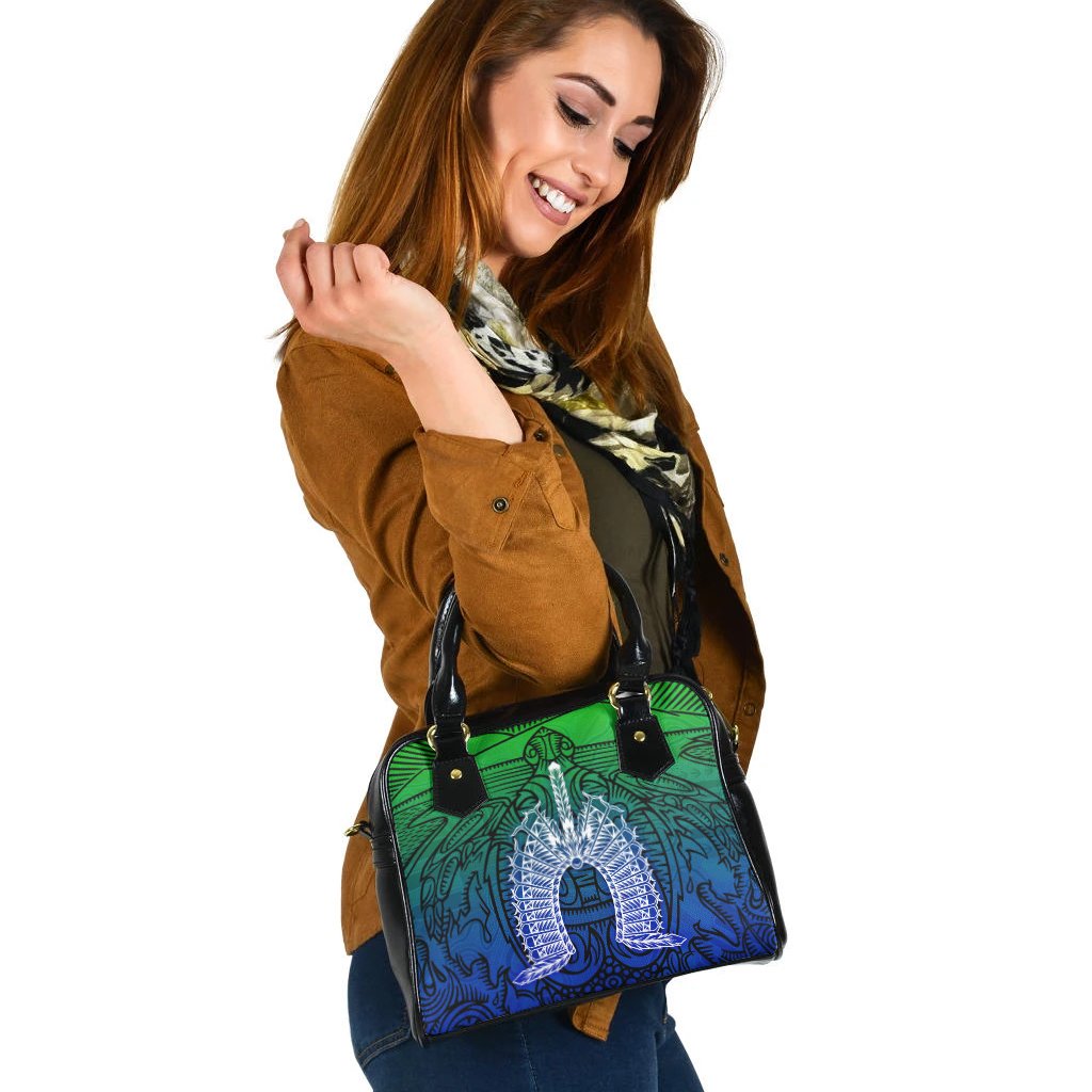 Torres Strait Islanders Shoulder Handbag - Turtle and Dhari Mask - Vibe Hoodie