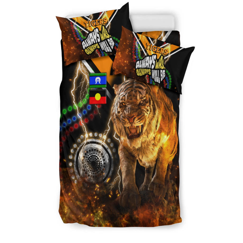 wests-tigers-naidoc-week-bedding-set-version-aboriginal-tiger-3d