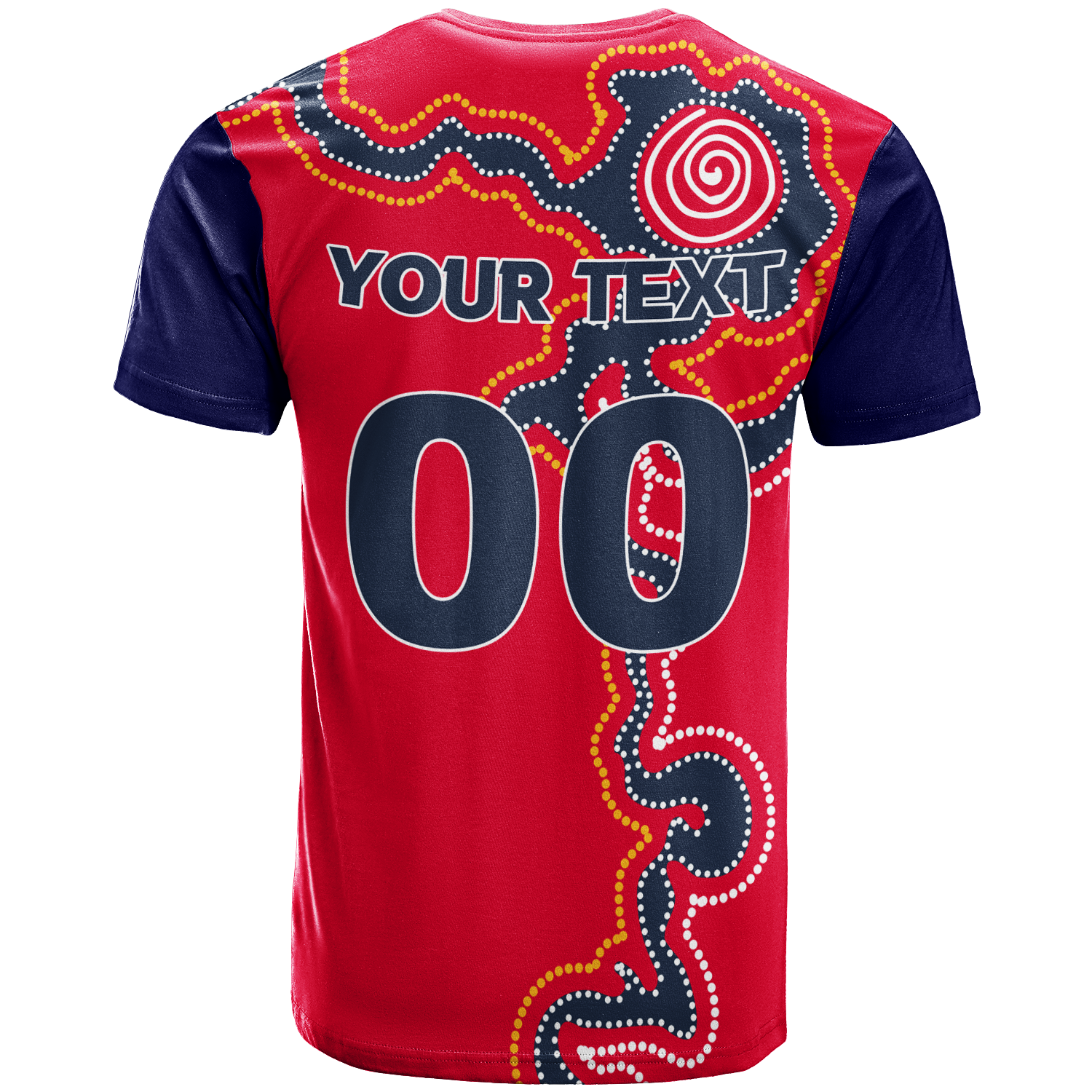 custom-personalised-adelaide-united-t-shirt-indigenous-dot-painting-art