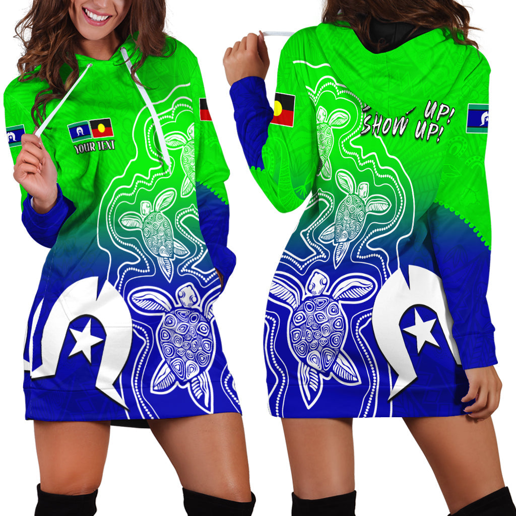 custom-personalised-naidoc-week-2022-hoodie-dress-torres-strait-islanders-with-aboriginal-turtles