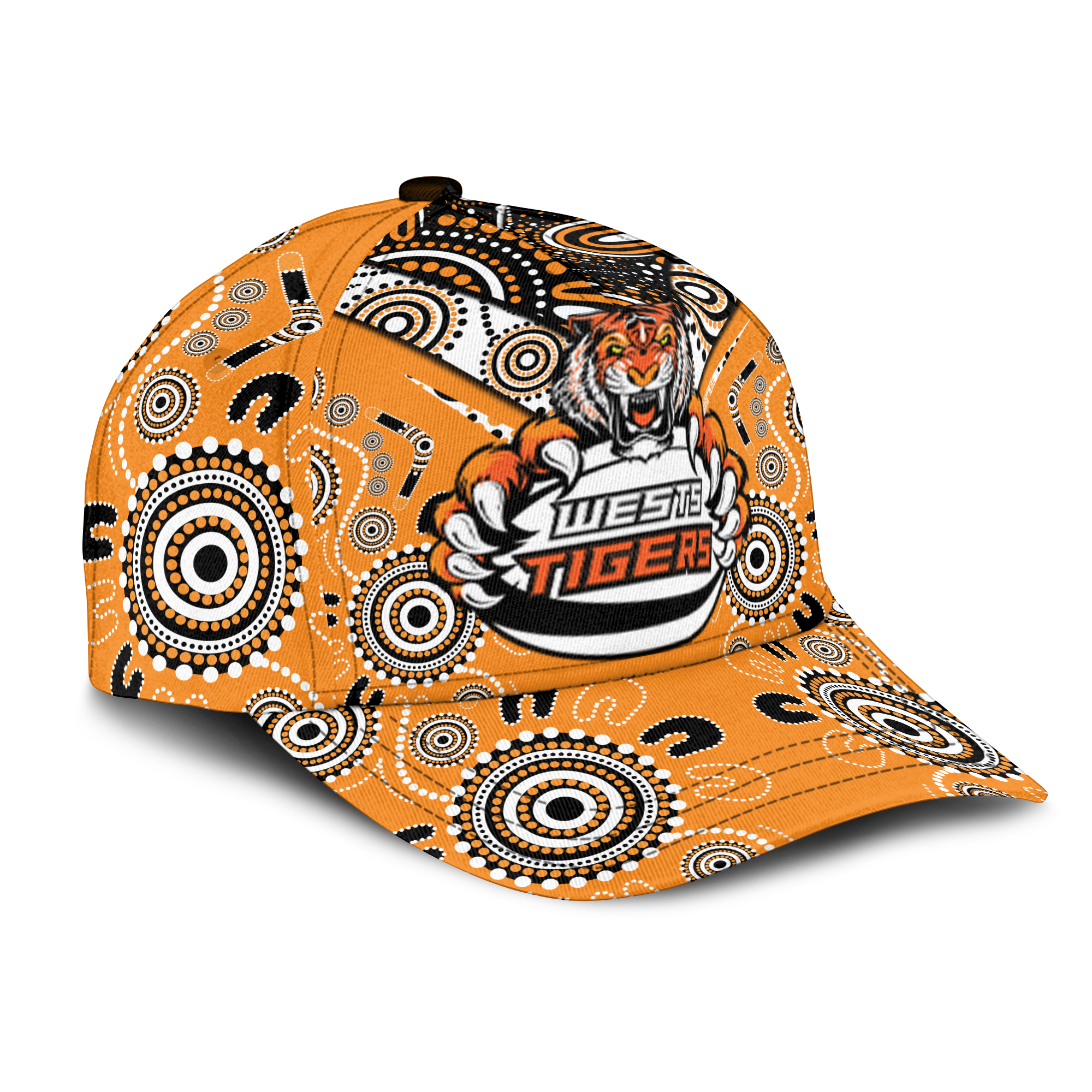 Wests Tiger Rugby Aboriginal Pattern Cap - LT2