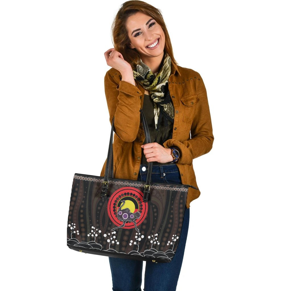 large-leather-tote-bag-ostrich-tribal-pattern-with-aboriginal-flag