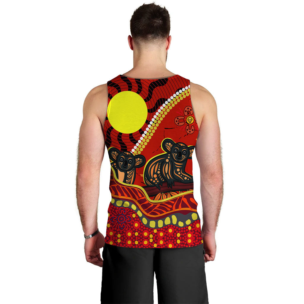 aboriginal-koala-painting-men-tank-top