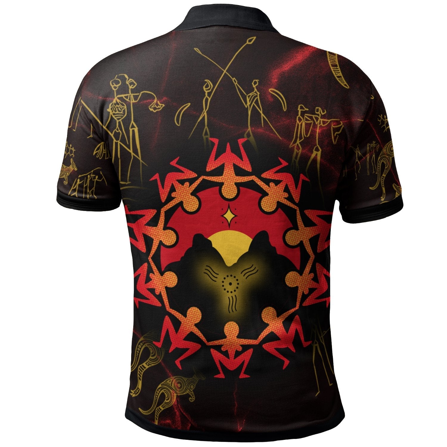 aboriginal-polo-shirts-australia-map-and-indigenous-flag