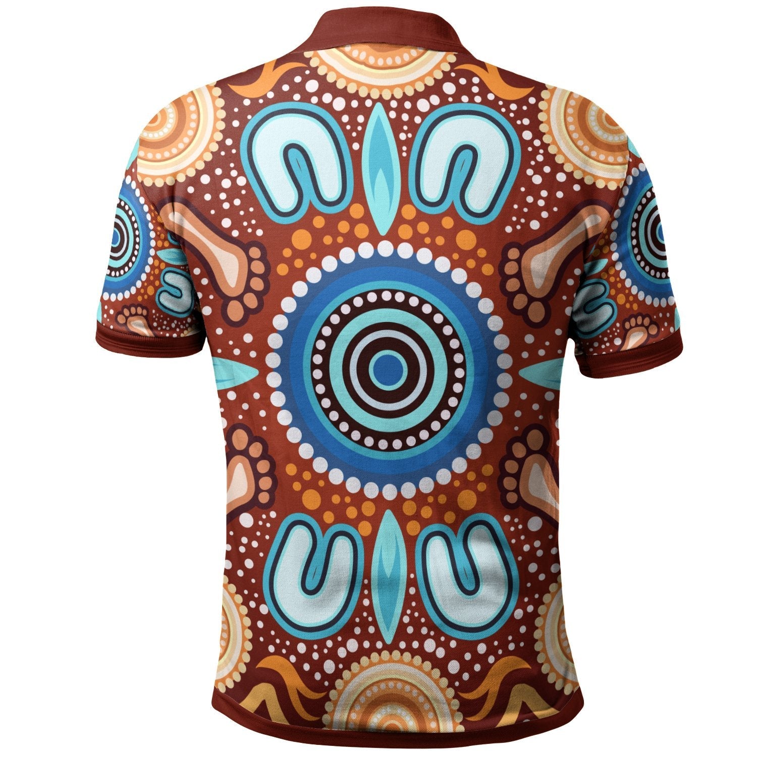 aboriginal-polo-shirts-indigenous-circle-dot-painting-ver02