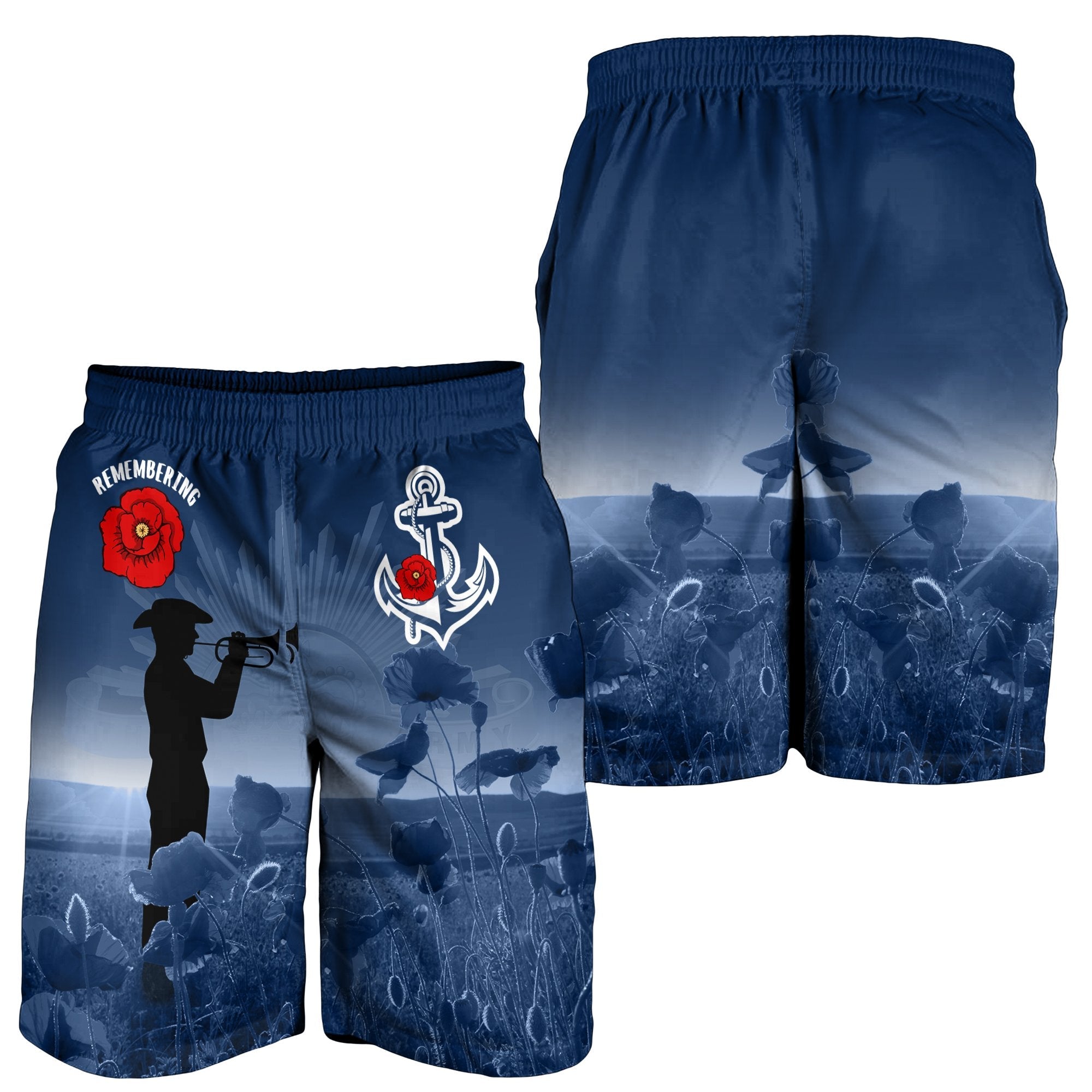 1staustralia-navy-anzac-mens-shorts-remembering-our-heroes