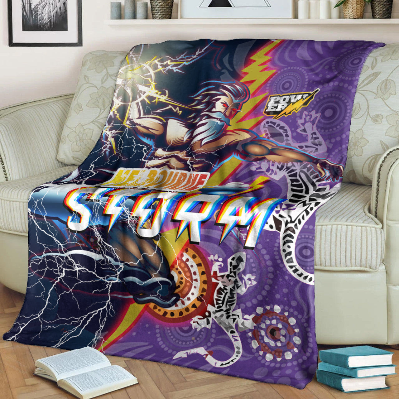 storm-aboriginal-rugby-blanket-super-storm-thunder-power