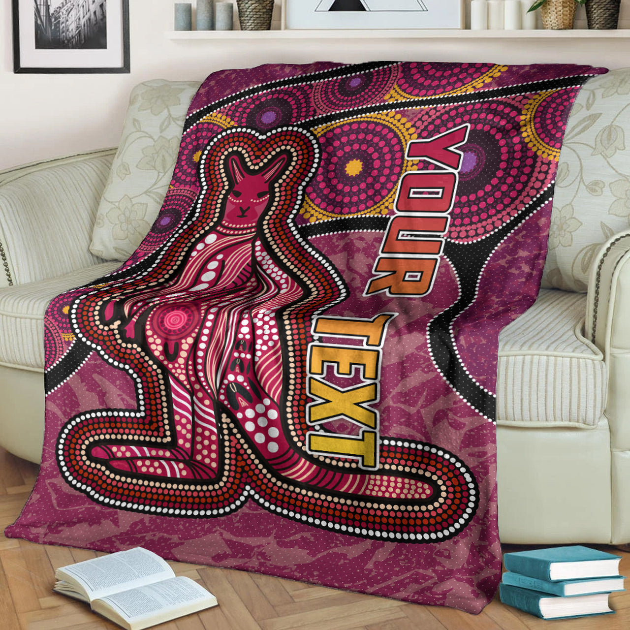 maroons-rugby-blanket-custom-maroons-kangaroo-blanket