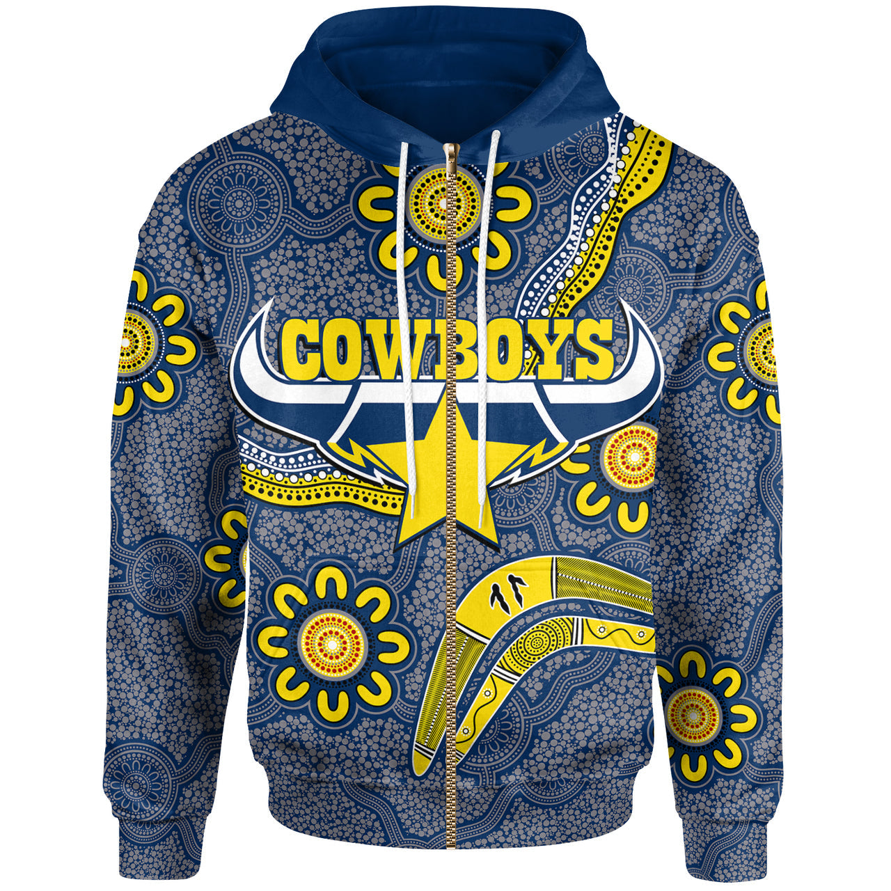 cowboys-rugby-hoodie-custom-aboriginal-boomerang-cowboys