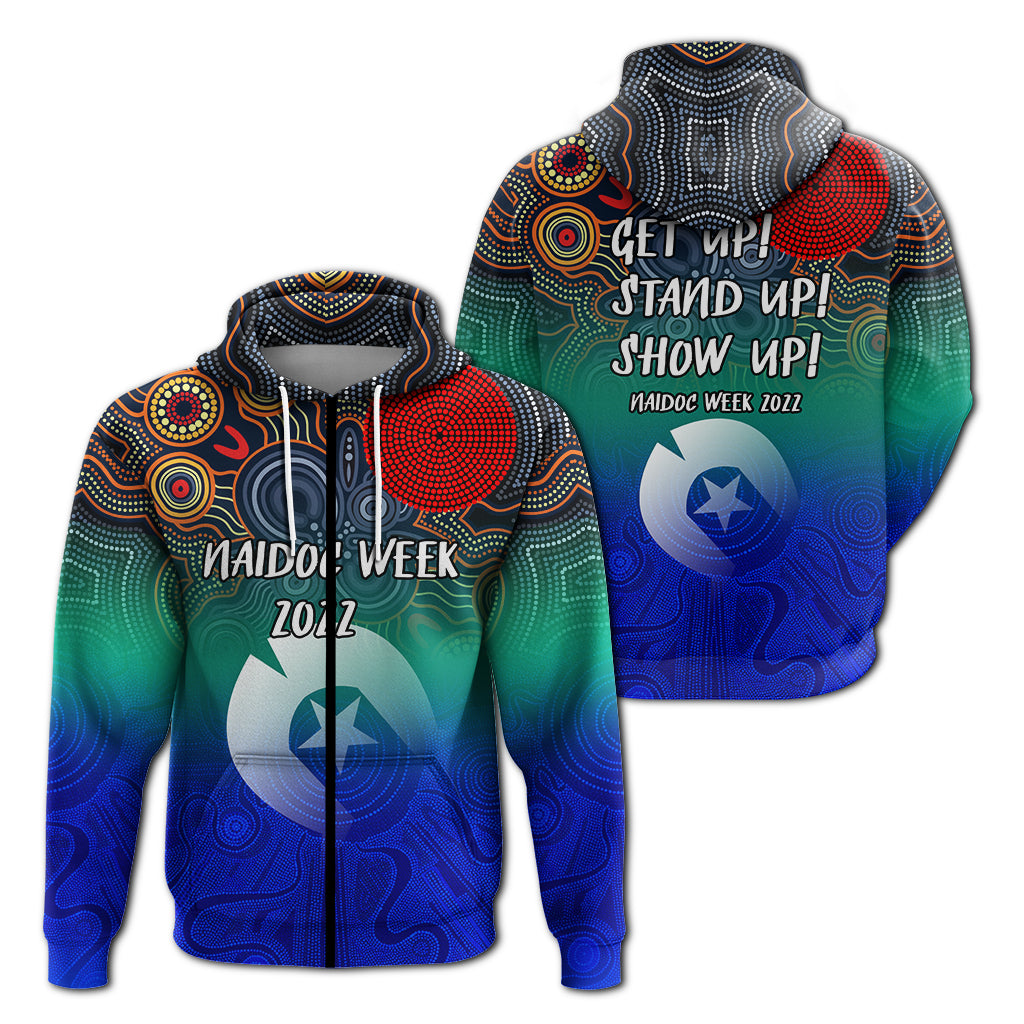 naidoc-week-2022-torres-strait-islander-with-aboriginal-dot-painting-art-hoodie