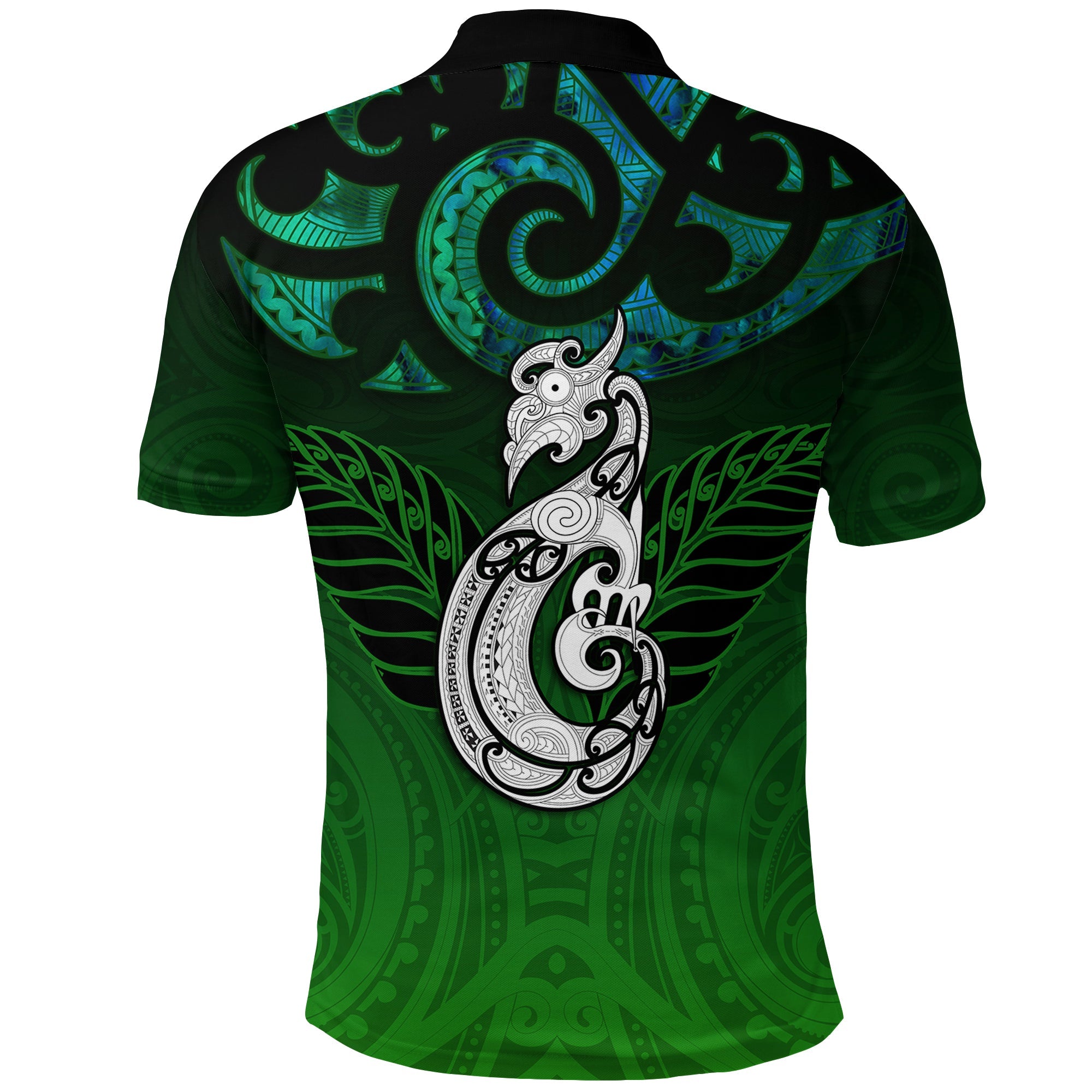 new-zealand-maori-polo-shirt-paua-shell-green