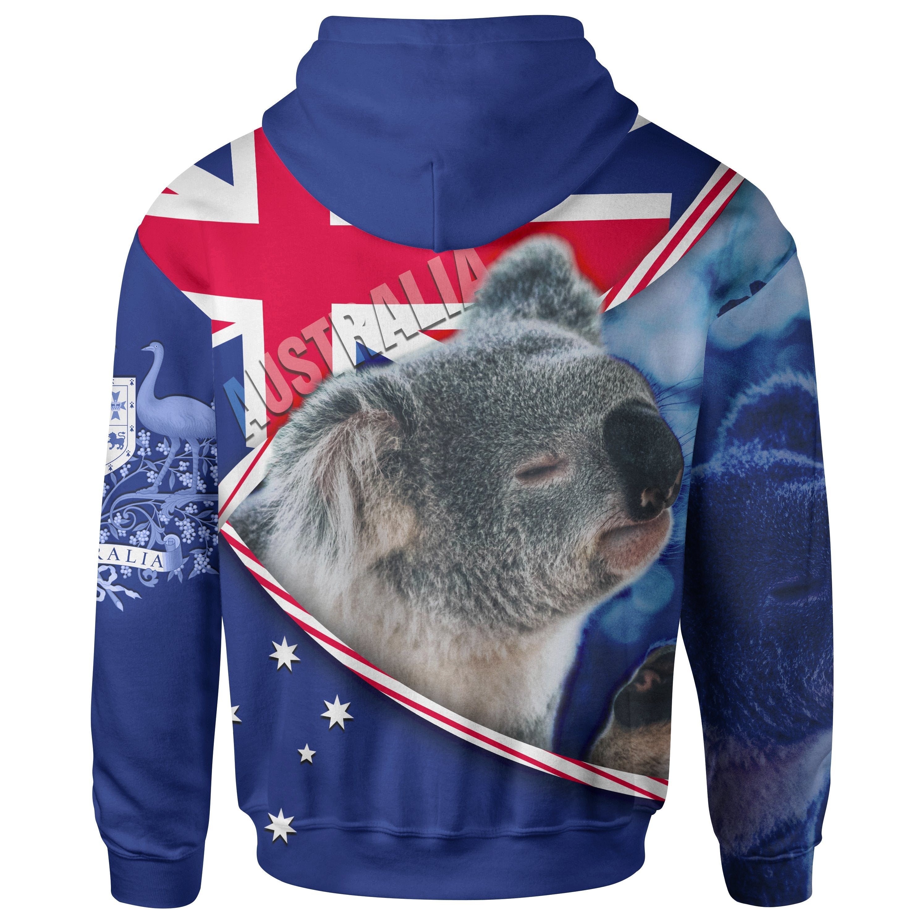 zip-up-hoodie-australia-flag-and-coat-of-arms-hoodie-koala-3d