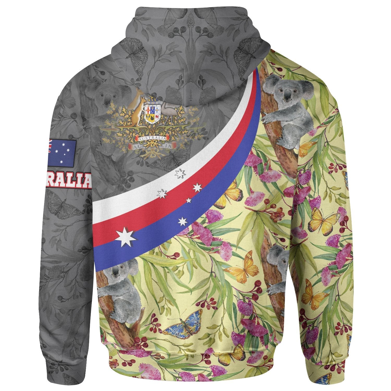 zip-up-hoodie-australia-coat-of-arms-with-koala-patterns-ver01