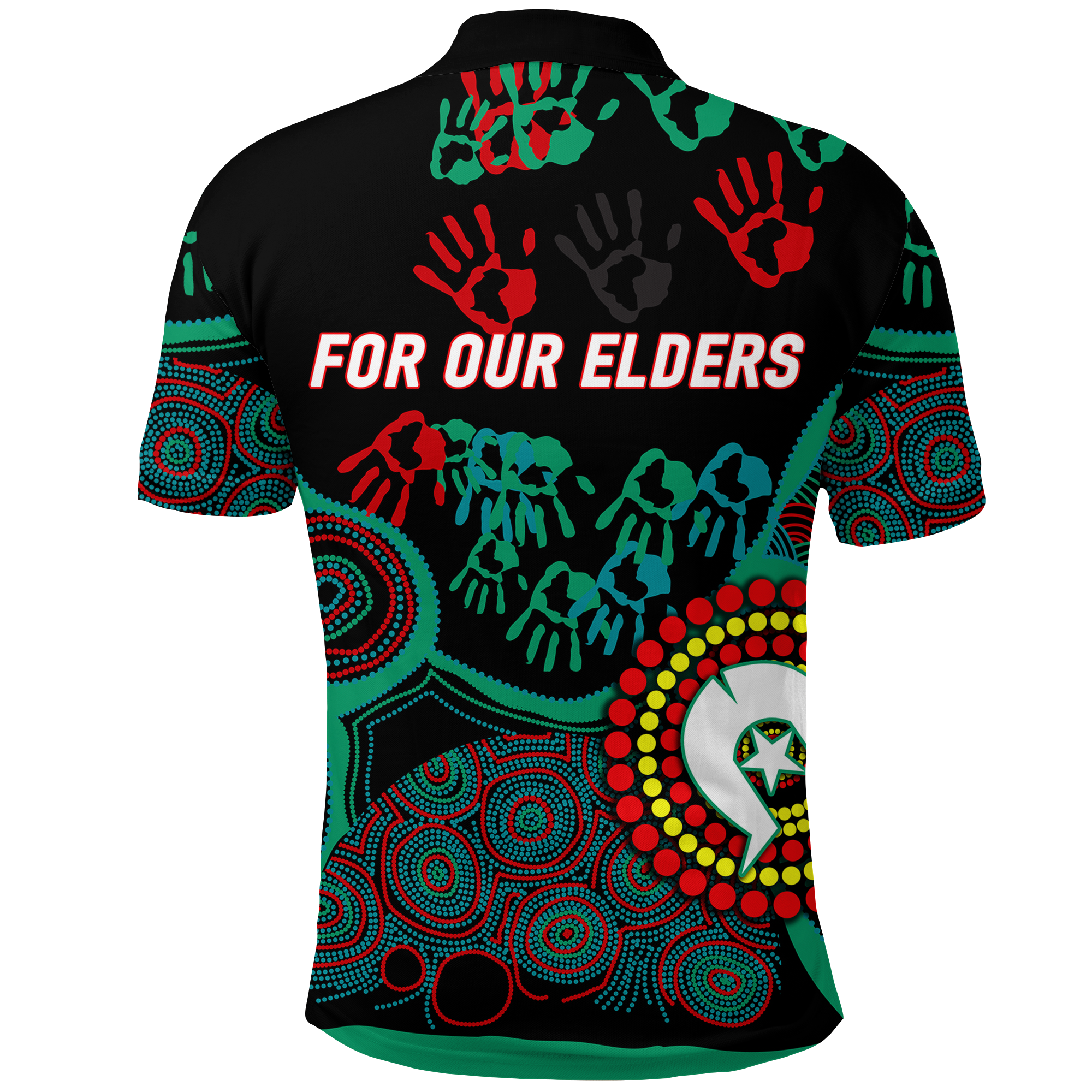 NAIDOC Week 2023 Aboriginal Art For Our Elders Polo Shirt - LT12