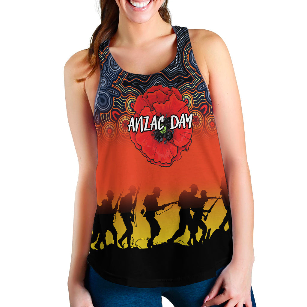 anzac-day-women-tank-top-aboriginal-dot-painting-art