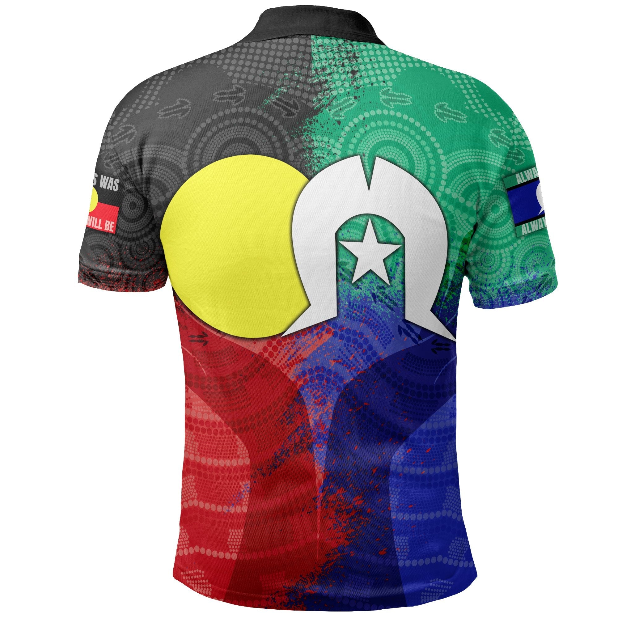 aboriginal-polo-shirts-australia-naidoc-week-indigenous-flag-style