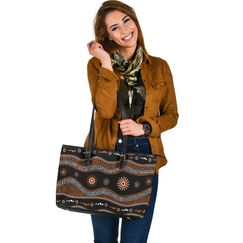 large-leather-tote-bag-aboriginal-pattern-with-tribal-sun