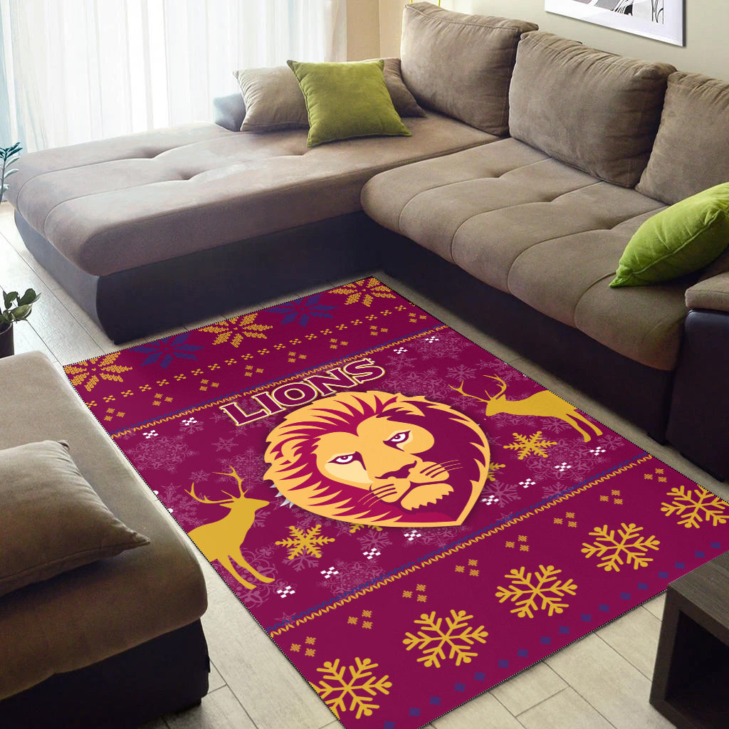 brisbane-lion-area-rug-christmas-ugly-style