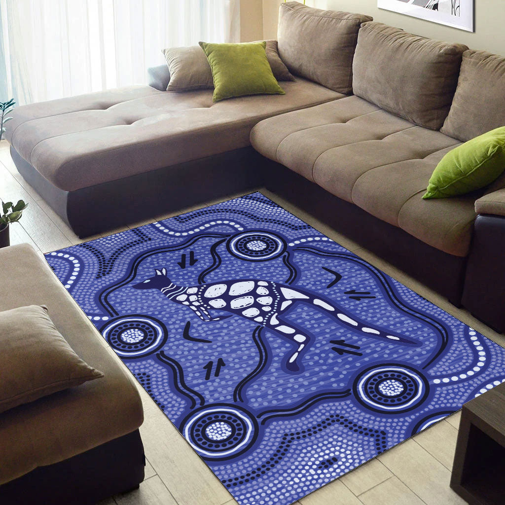 aboriginal-kangaroo-painting-purple-area-rug