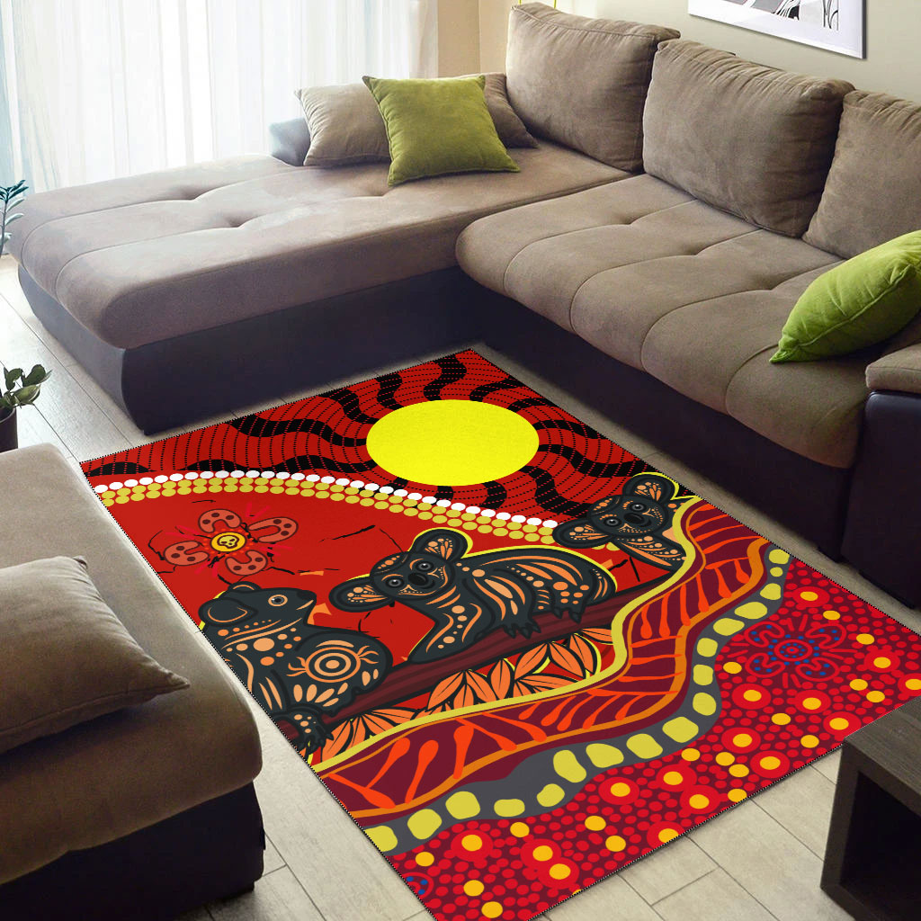 aboriginal-koala-painting-area-rug