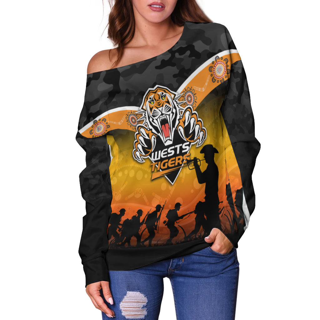 wests-tigers-anzac-day-indigenous-art-women-off-shoulder-sweater