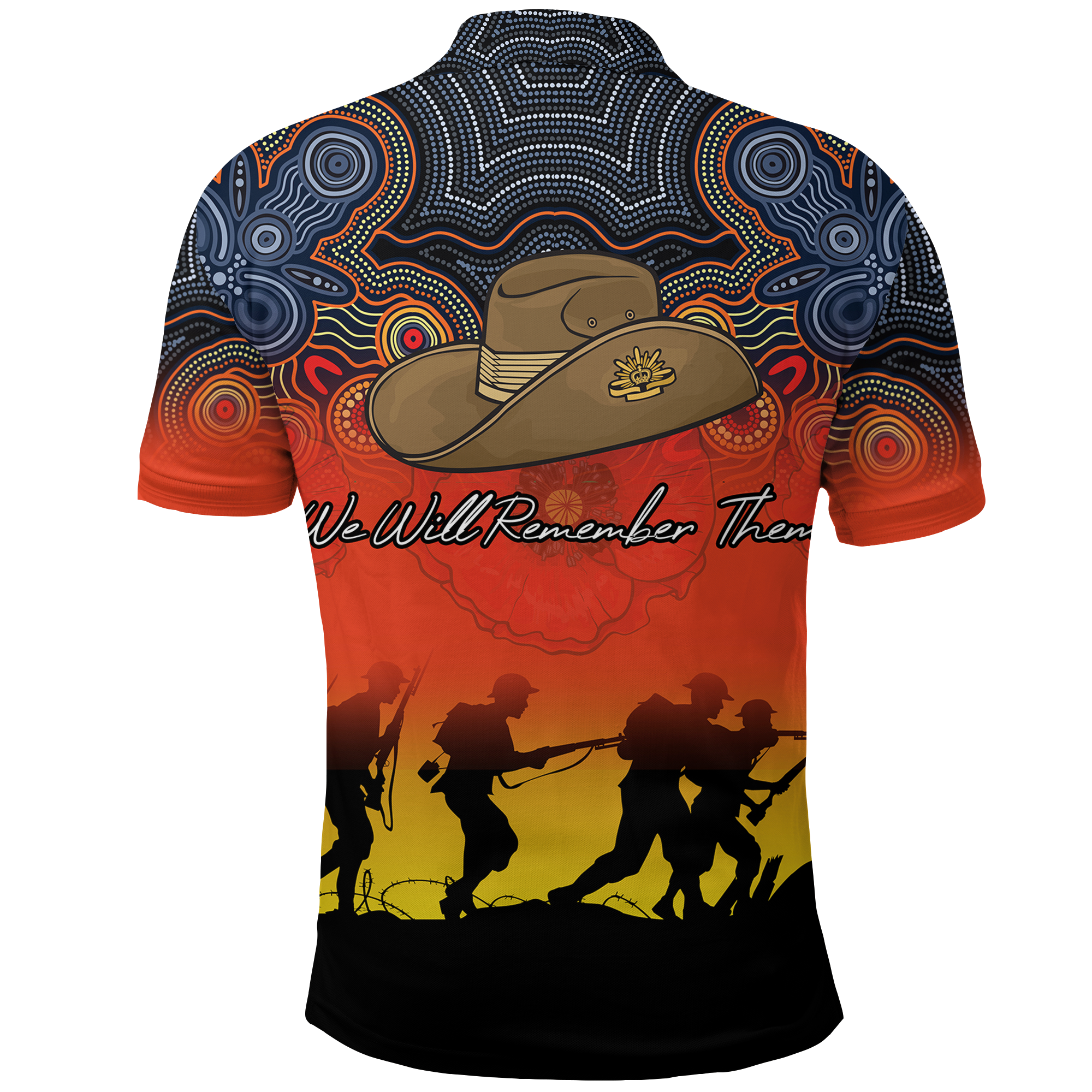 anzac-day-polo-shirt-aboriginal-dot-painting-art