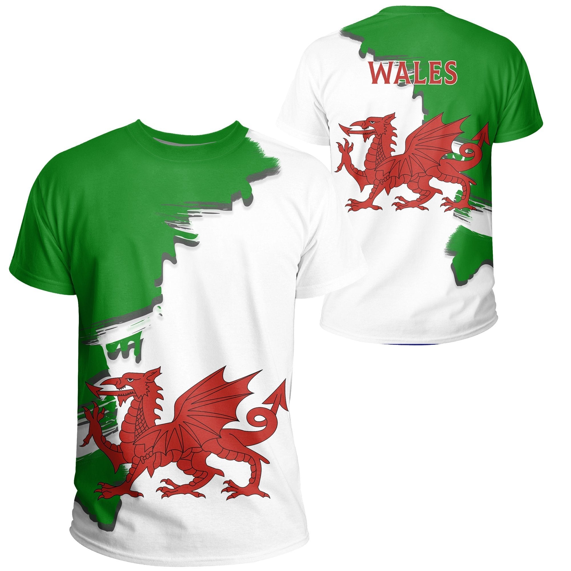 wales-coat-of-arms-unique-t-shirt-scratch-style