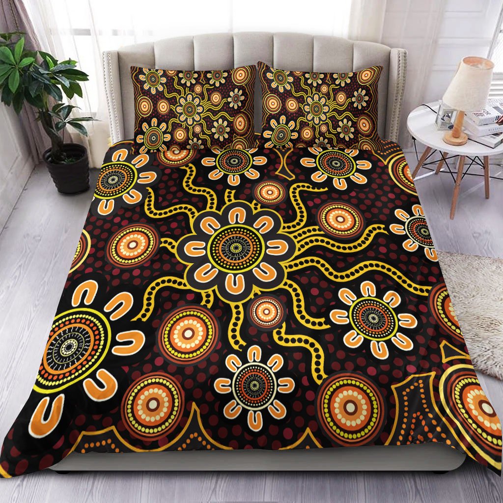 aboriginal-bedding-set-aboriginal-flower-dot-painting