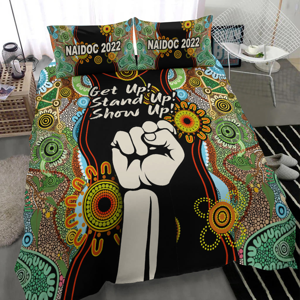 naidoc-2022-bedding-set-proud-history-of-getting-up-standing-up-and-showing-up