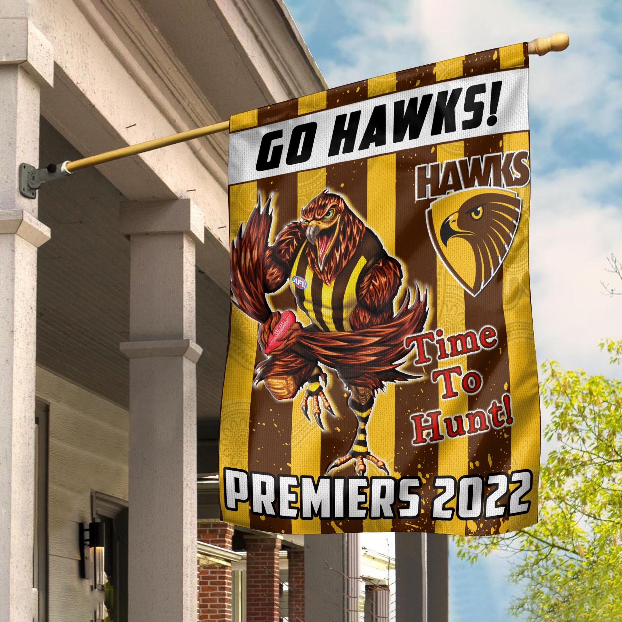 hawthorn-football-flag-premiers-2022-aboriginal-art-go-hawks