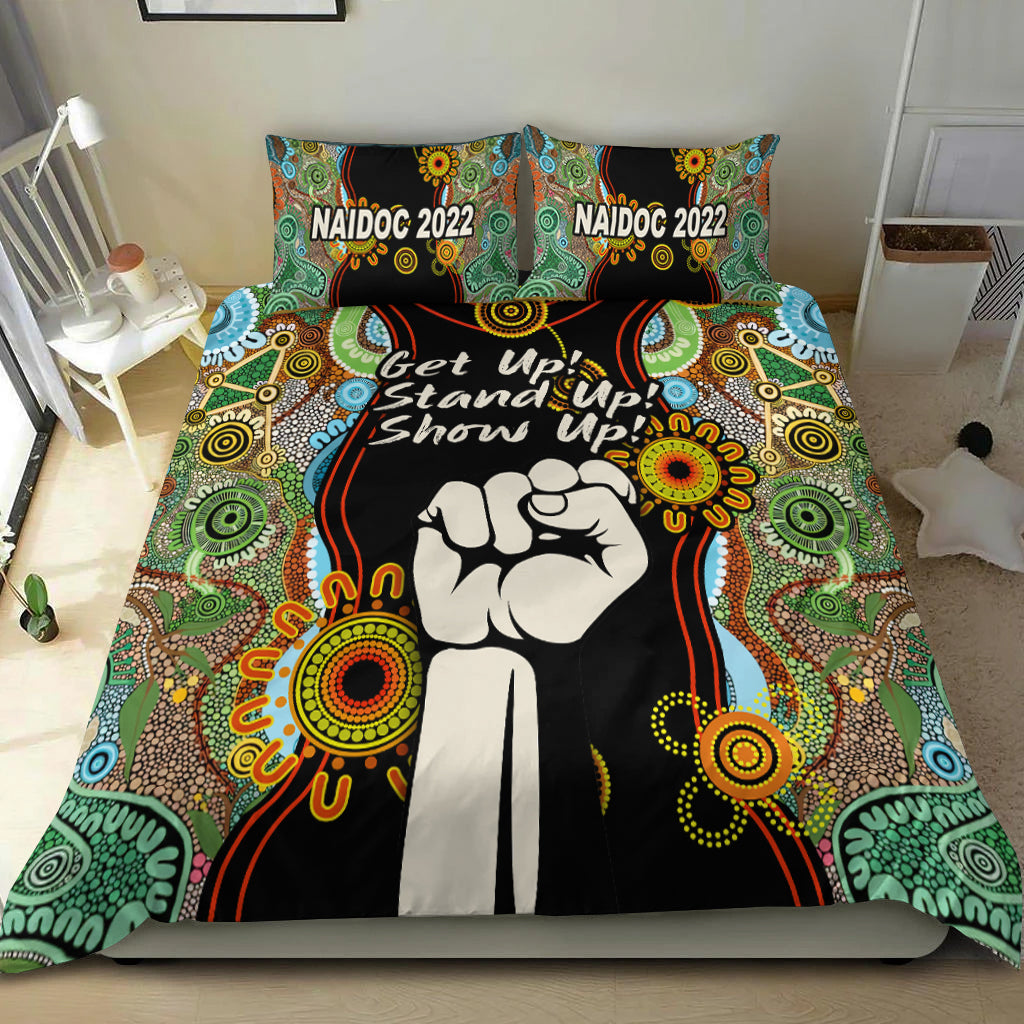 naidoc-2022-bedding-set-proud-history-of-getting-up-standing-up-and-showing-up