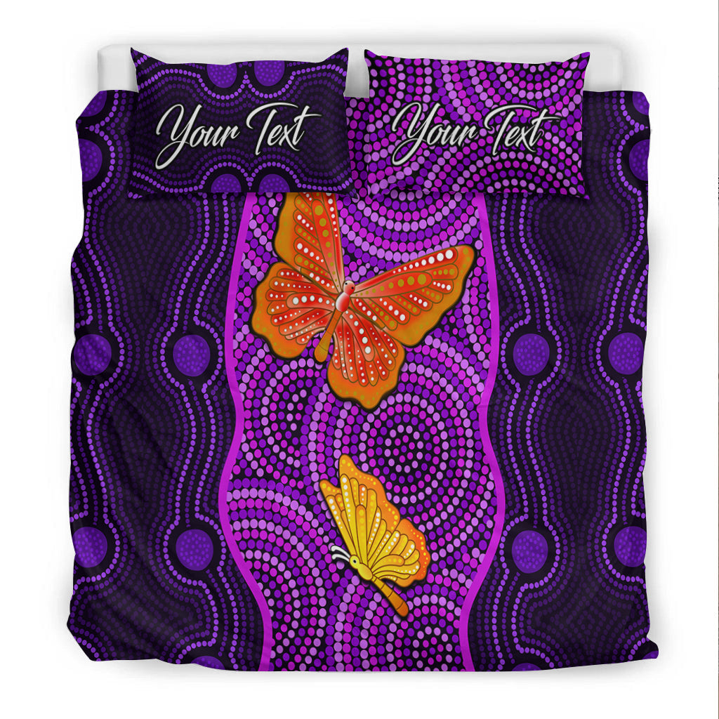 custom-personalised-aboriginal-dot-bedding-set-butterfly-natural-beauty