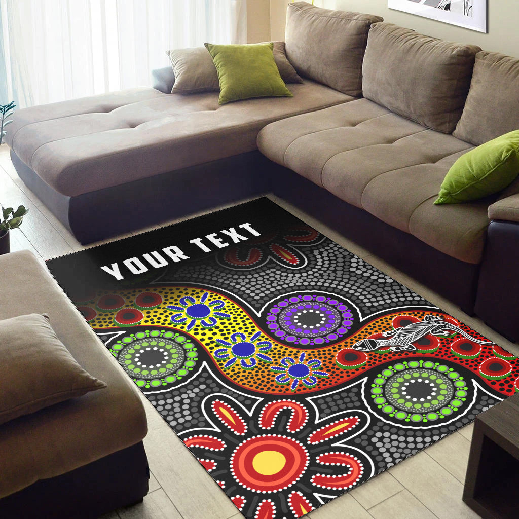 custom-personalised-all-stars-christmas-area-rug-indigenous-dreamtime