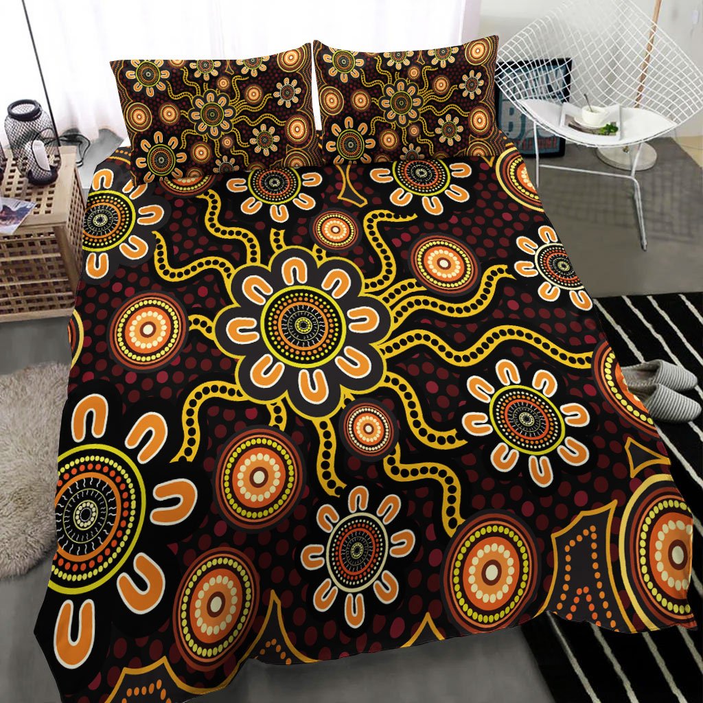 aboriginal-bedding-set-aboriginal-flower-dot-painting