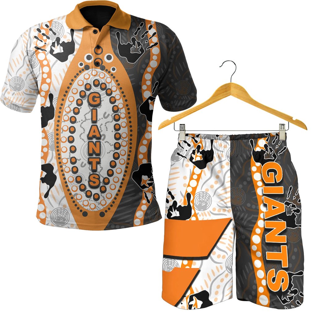 combo-polo-shirt-and-men-short-giants-aboriginal