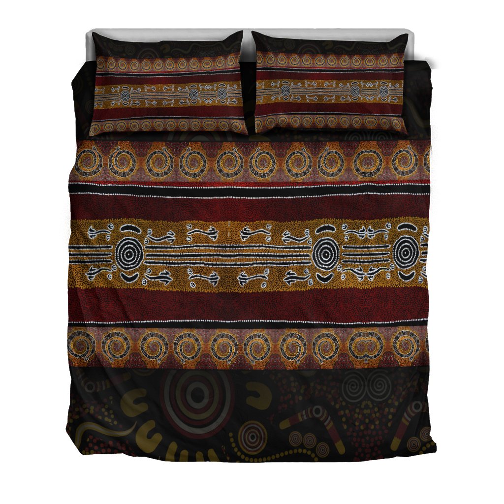 bedding-set-aboriginal-dot-panting-art-horizontal-lines