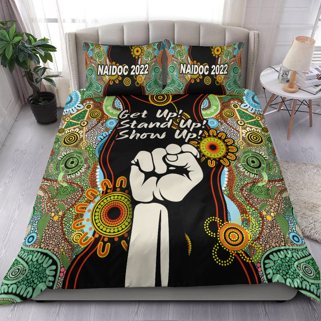 naidoc-2022-bedding-set-proud-history-of-getting-up-standing-up-and-showing-up