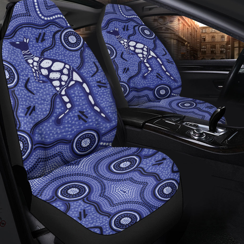 aboriginal-kangaroo-painting-purple-car-seat-covers