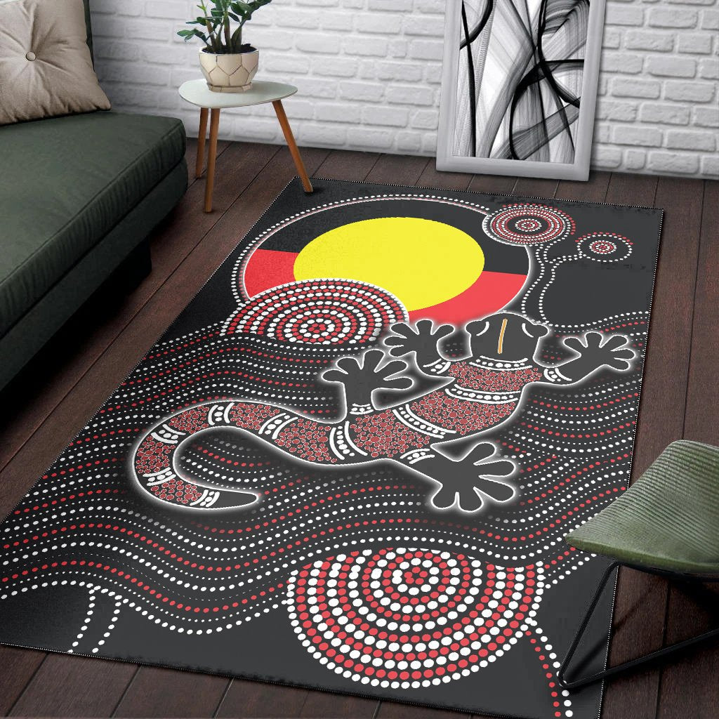 aboriginal-area-rug-gecko-with-aboriginal-flag