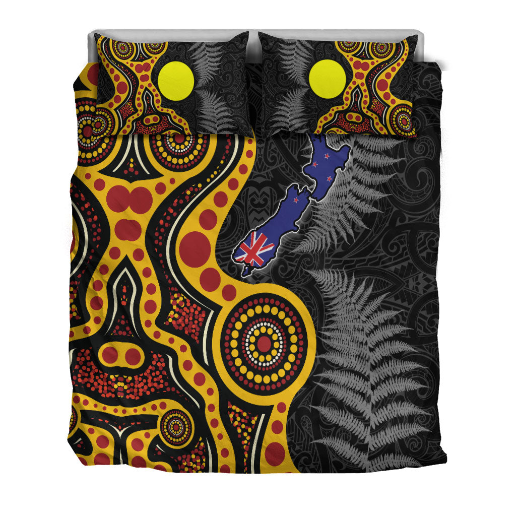 new-zealand-maori-combine-australia-aboriginal-bedding-set