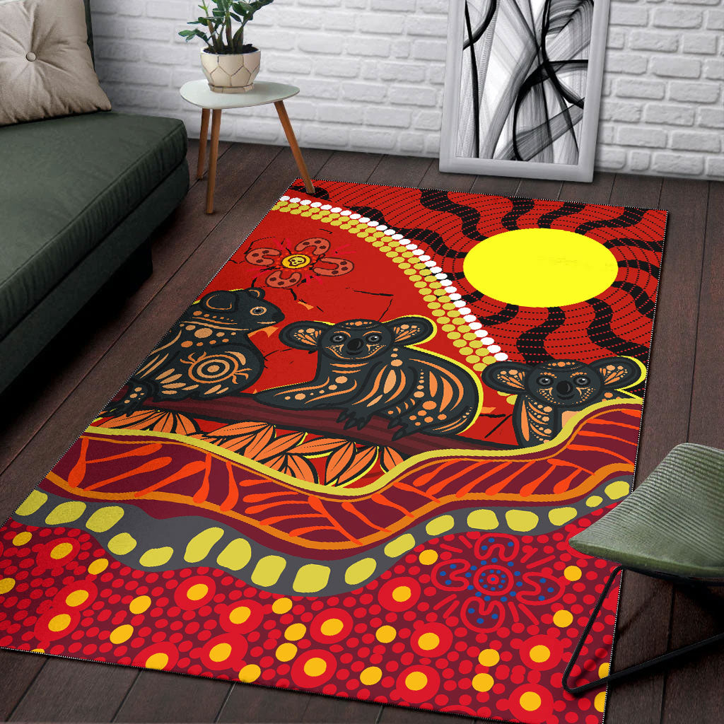 aboriginal-koala-painting-area-rug