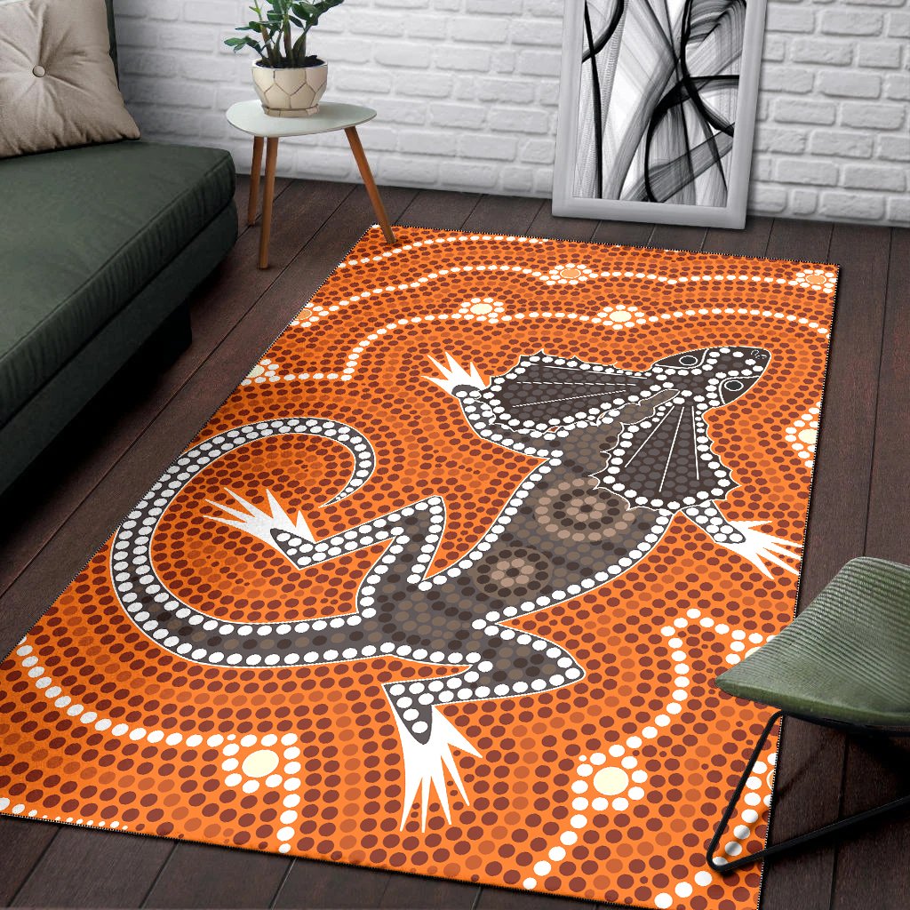 aboriginal-area-rug-dreamtime-lizard-aboriginal-style