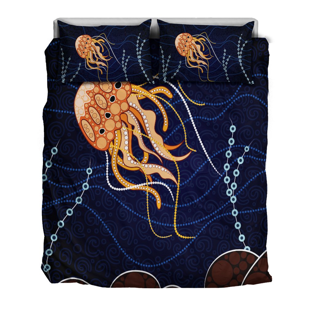 aboriginal-bedding-set-aboriginal-depicting-jellyfish