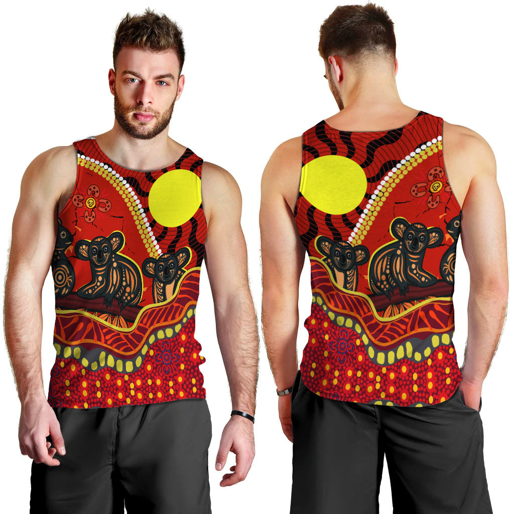 aboriginal-koala-painting-men-tank-top