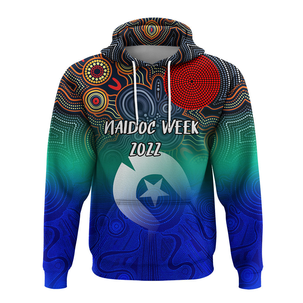 naidoc-week-2022-torres-strait-islander-with-aboriginal-dot-painting-art-hoodie