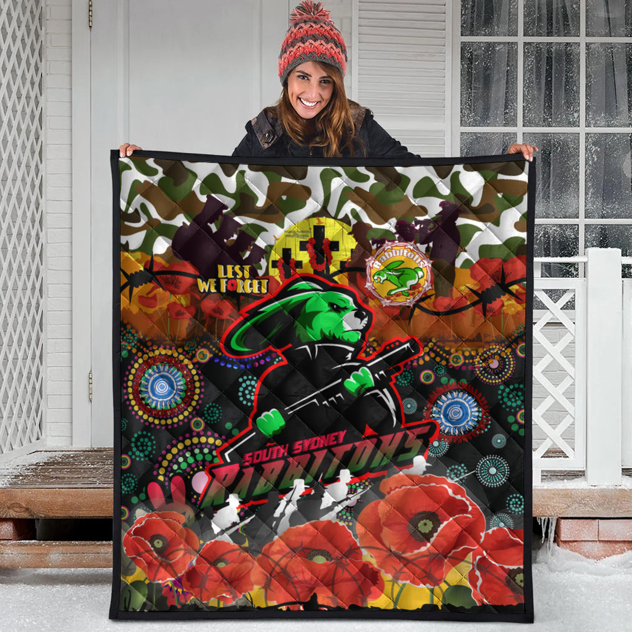 rabbitohs-rugby-custom-camouflage-anzac-poppy-quilt-souths-anzac-lest-we-forget-spirit