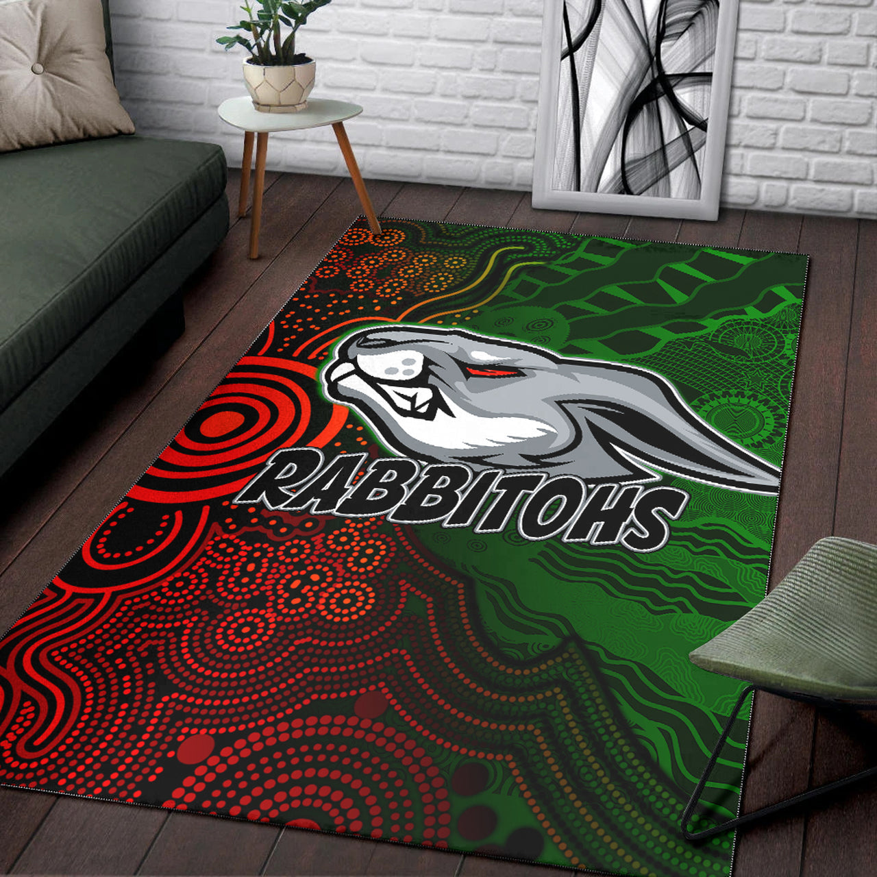 rabbitohs-rugby-area-rug-custom-south-sydney-rabbitohs-aboriginal-area-rug