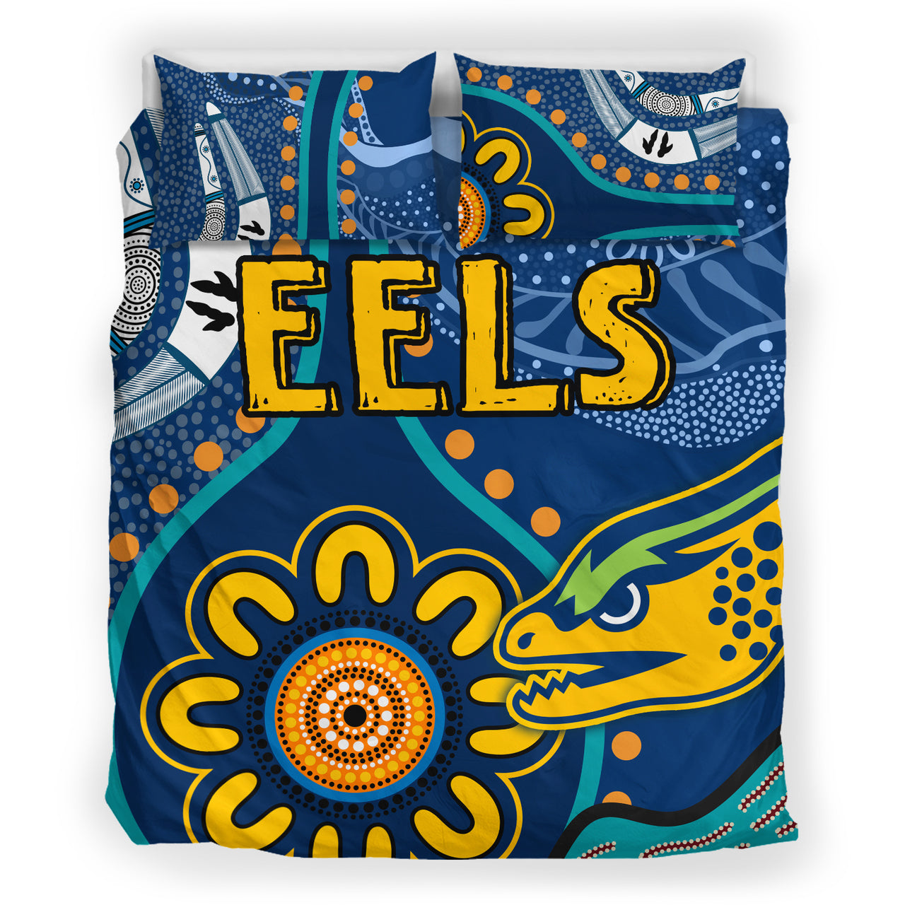 eels-rugby-bedding-set-custom-indigenous-eels-bedding-set